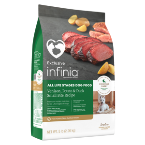 Infinia All Life Stages Dog Food Venison, Potato & Duck Recipe