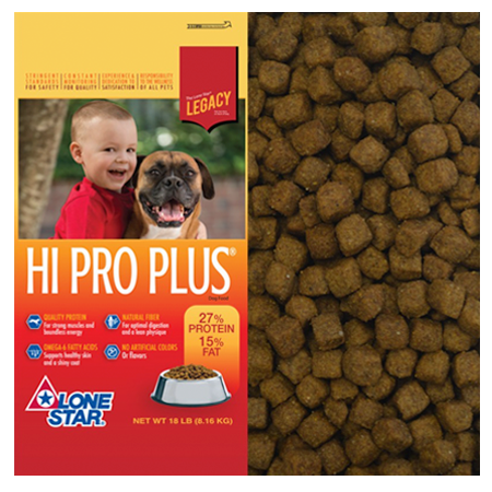 Lone Star Hi Pro Plus Dry Dog Food - D&D Feed & Supply